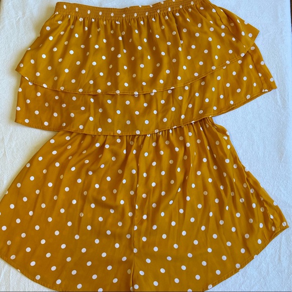 Glassons Pants - Glassons Orange Polka Dot Jumpsuits Size 14